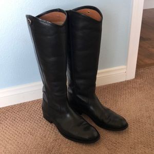 Frye Extended Calf Leather Riding boots
